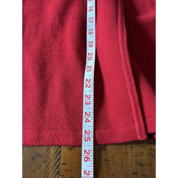 Dressbarn Woman Red Thick Sweater Size 14-16 - Picture 6 of 7